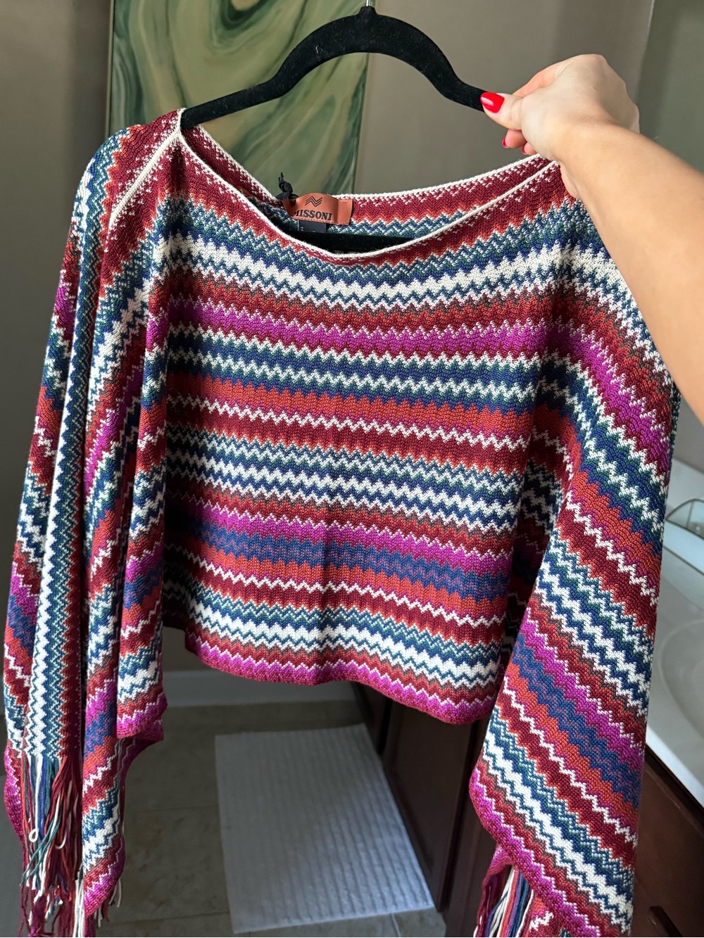 Missoni multi color shawl NWT